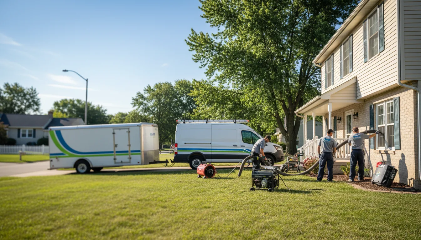 Flooded Basement Restoration And Cleanup With Repair in Kilbourne, IL near me